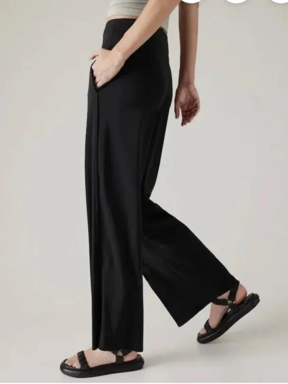 Athleta Cosmic Black Pants SIZE 8 - Picture 5 of 8
